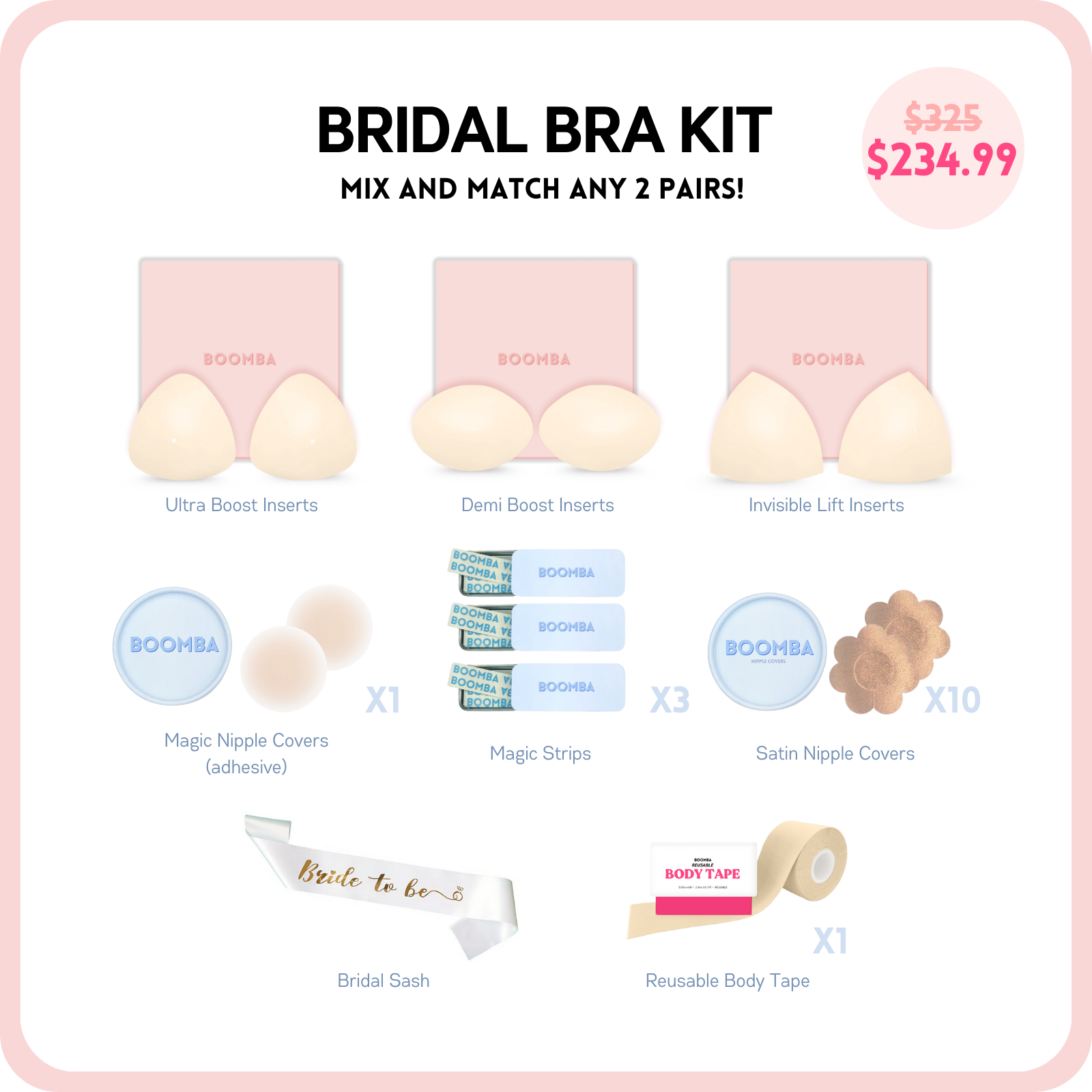 Bridal Bra Kit (Sand)