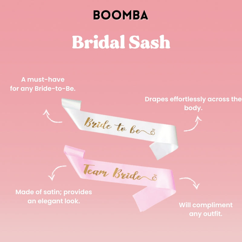 Bridal Sash BOOMBA AU